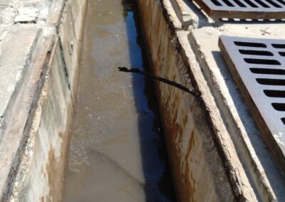 storm drain clean out after